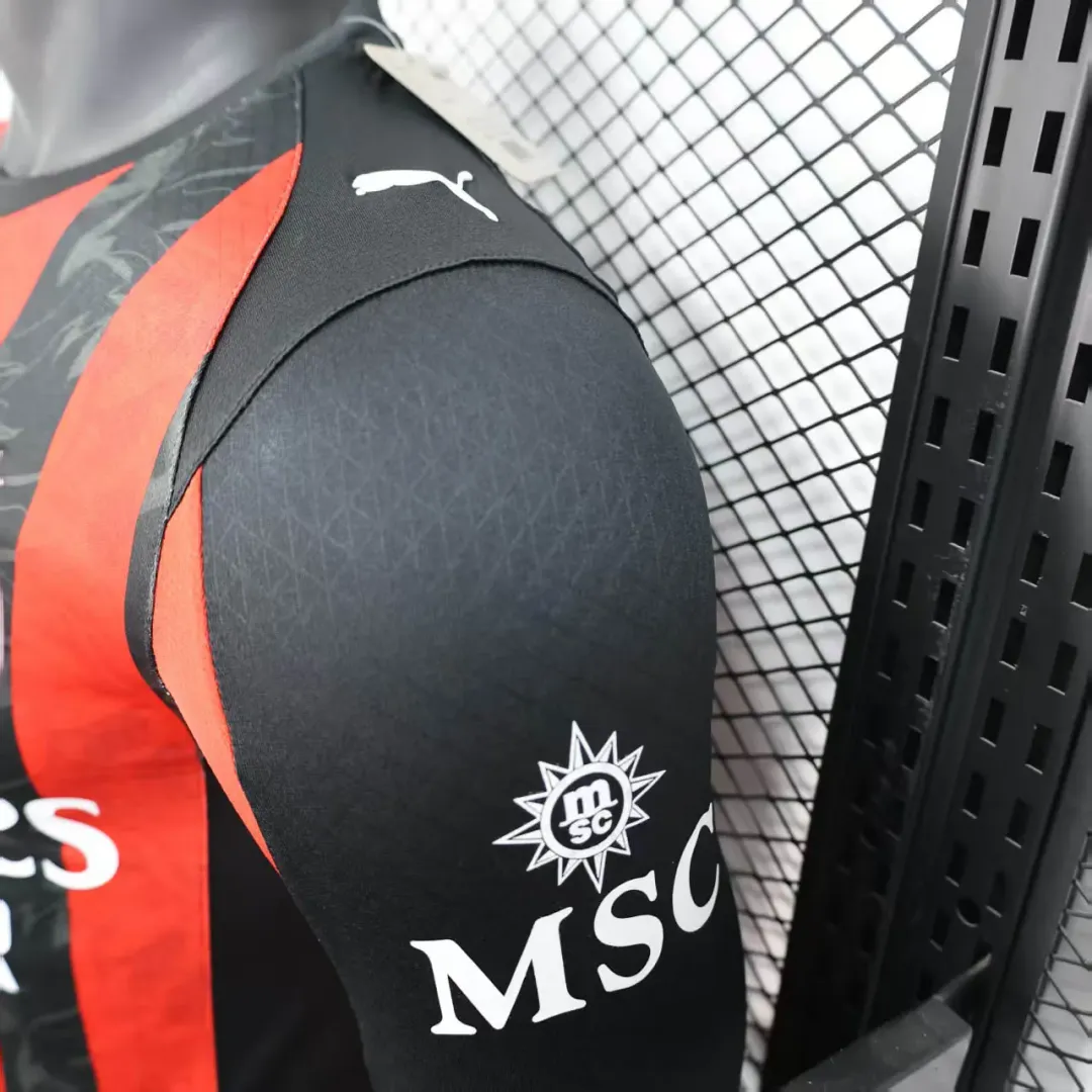 Koszulka AC Milan domowa 2025/26 wersja zawodnicza z długim rękawem--8