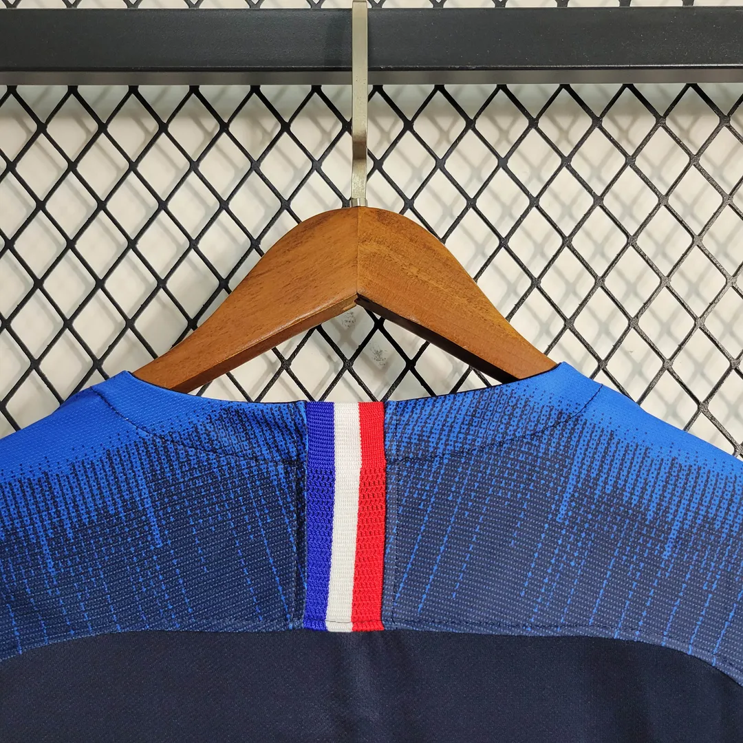 Maillot Retro France Domicile 2018--5