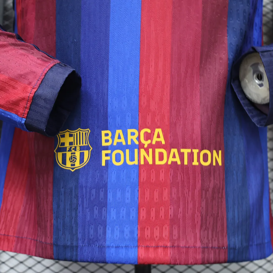 2026/2027 Player Version Long Sleeve Barcelona Home Shirt--6