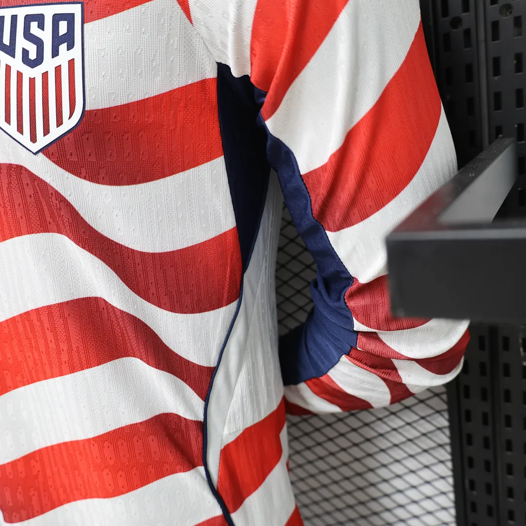 Maillot États-Unis Domicile 2026 Version Player Manches Longues--7