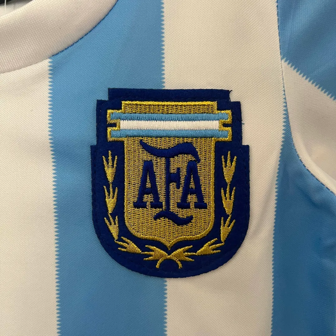 Maillot Kit Enfant Retro Argentine Domicile 1986--5