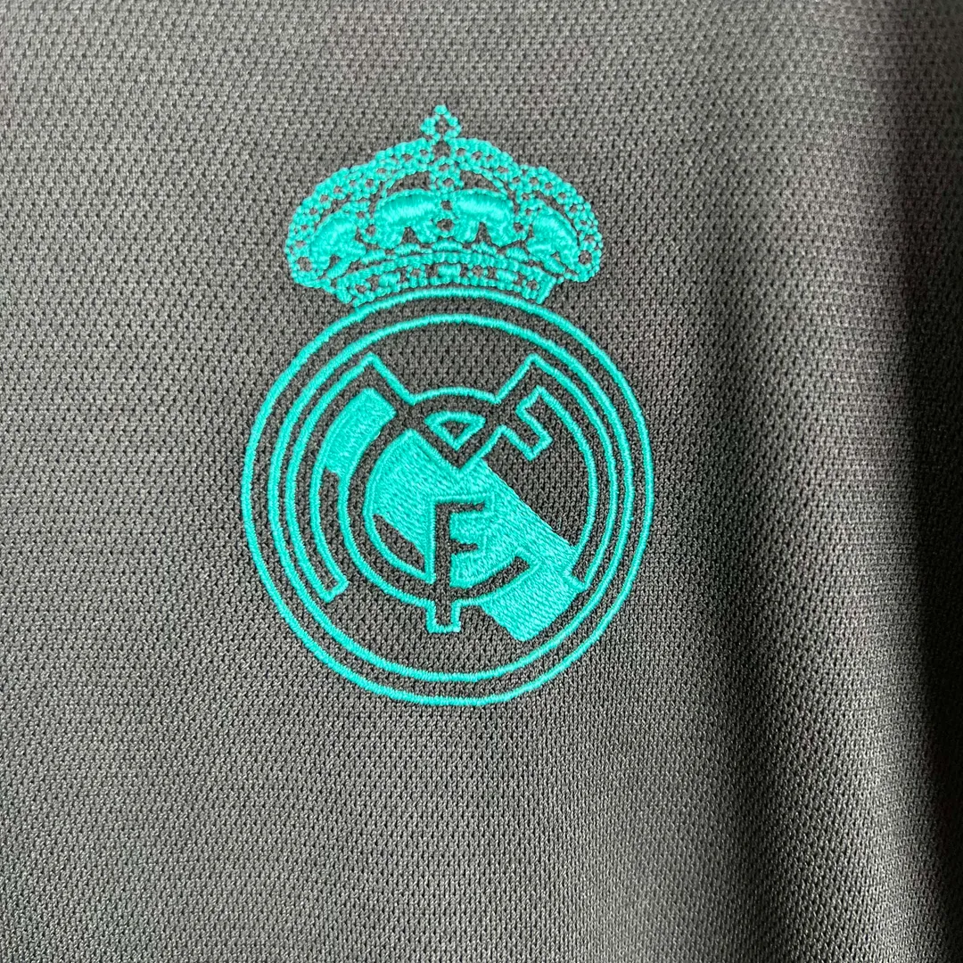 Camisola Retro Real Madrid Alternativa 2017/18 Manga Longa--5