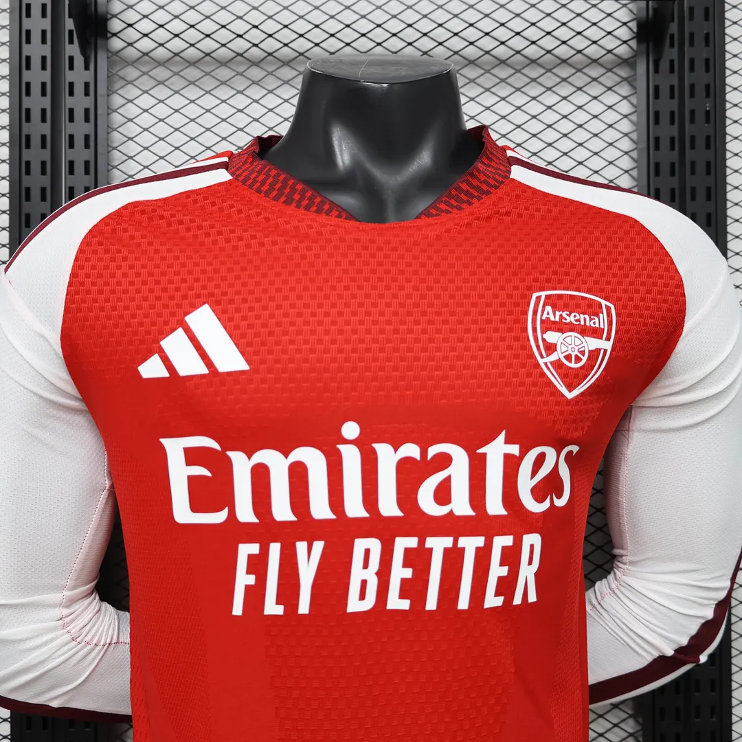 2026/2027 Player Version Long Sleeve Arsenal Home Shirt--2
