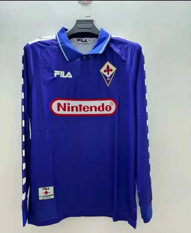 Camisola Retro Fiorentina Principal 1998/99 Manga Longa