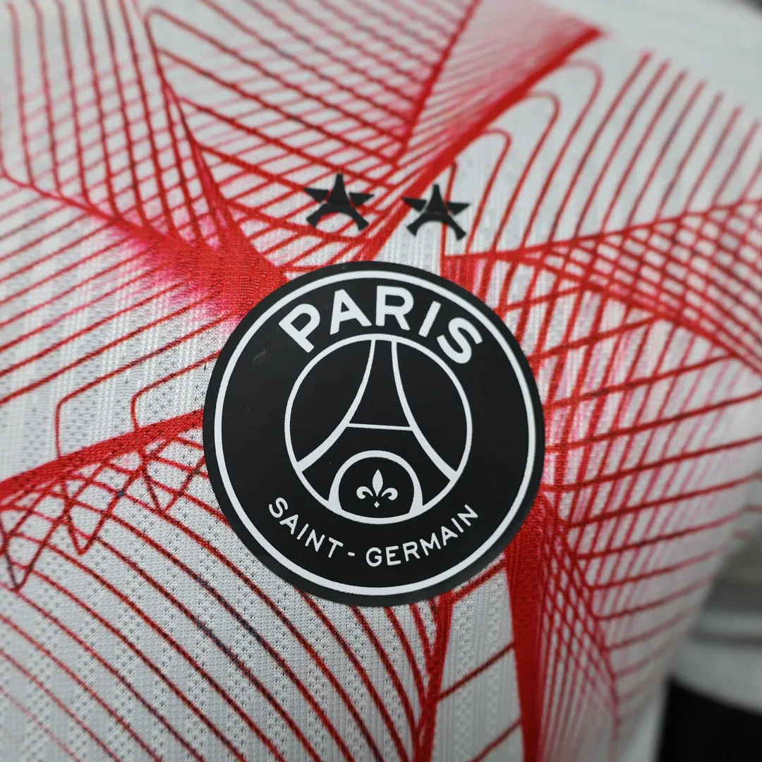 2026/2027 Player Version Psg Paris Saint-Germain Pre-Match Training Uniform White Shirt--6