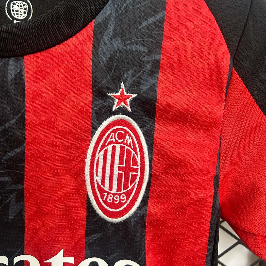 2025/2026 AC Milan Home Shirt Kids Size--4