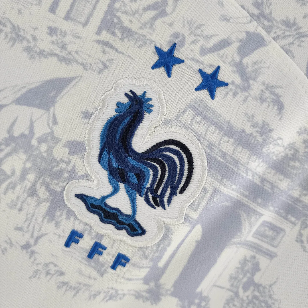 Maillot France Extérieur 2022 Coupe du Monde FIFA Blanc--4