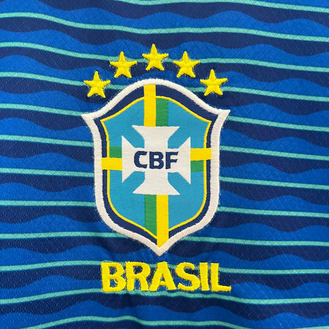 Completino Bambino Brasile Away 2024--6