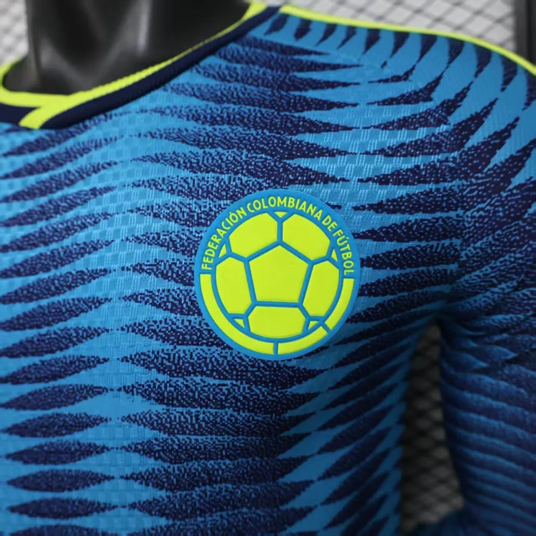 Camiseta Colombia Segunda Equipación 2026 Versión Jugador Manga Larga--5