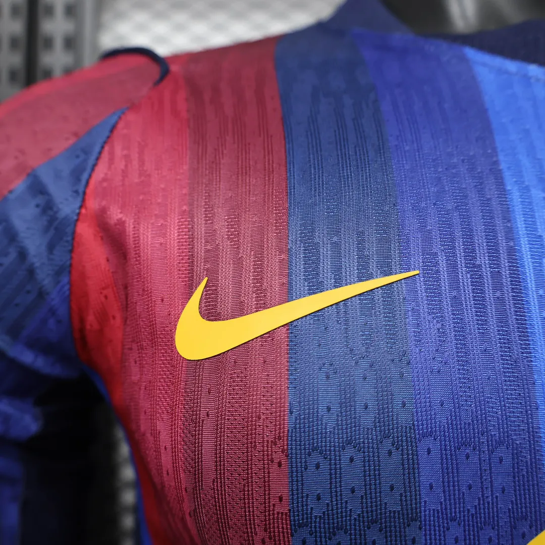 2026/2027 Player Version Long Sleeve Barcelona Home Shirt--4