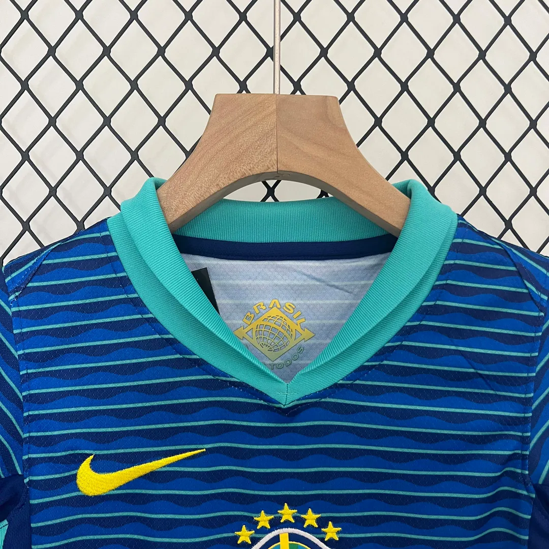 Completino Bambino Brasile Away 2024--2