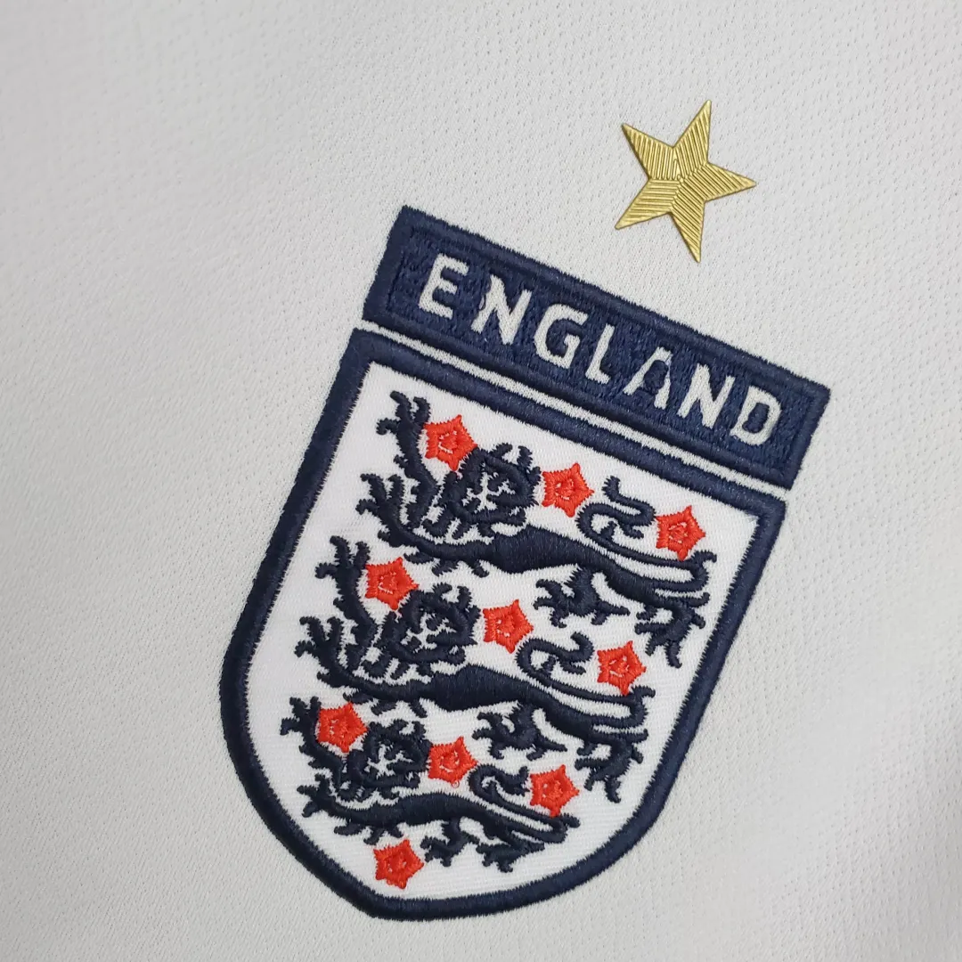 2006 Retro England Home Jersey--4