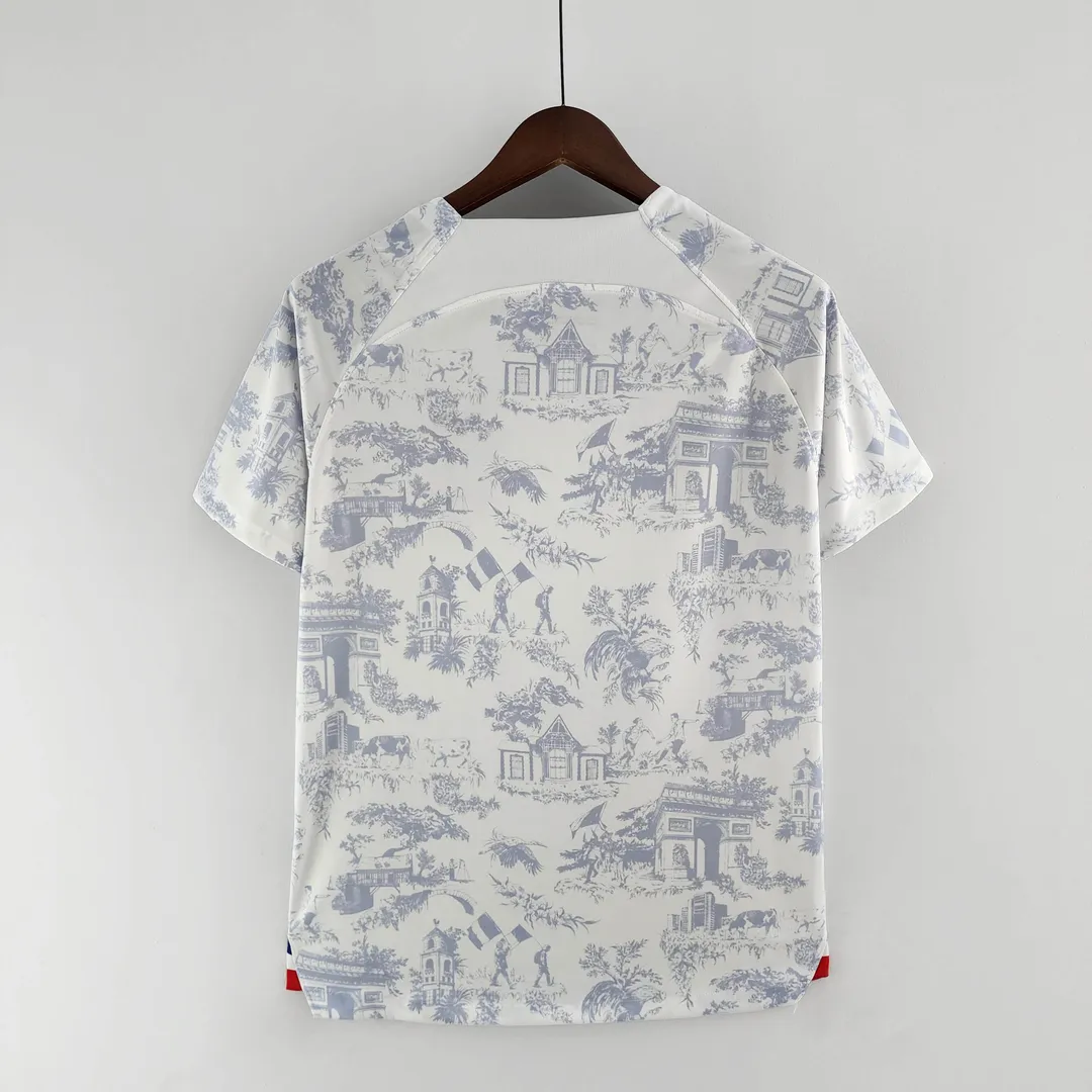 Maillot France Extérieur 2022 Coupe du Monde FIFA Blanc--1