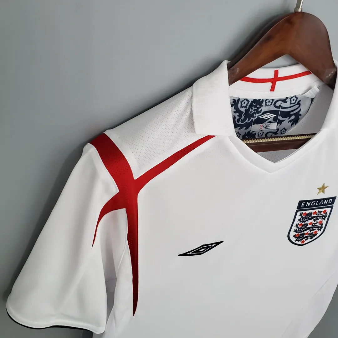 2006 Retro England Home Jersey--5