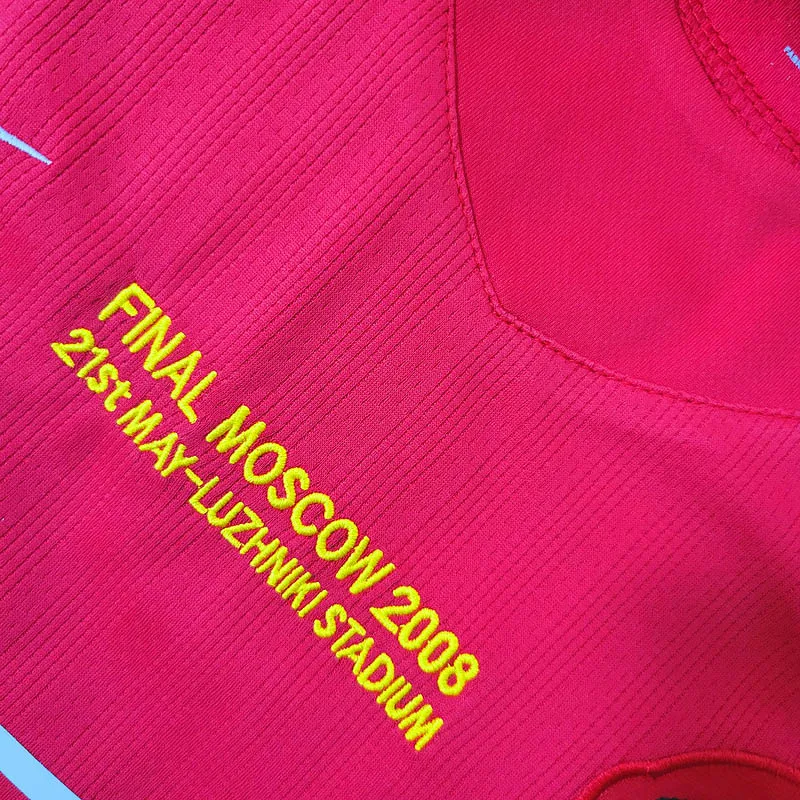 Camiseta Retro Manchester United Primera Equipación 2007/08 Manga Larga--4