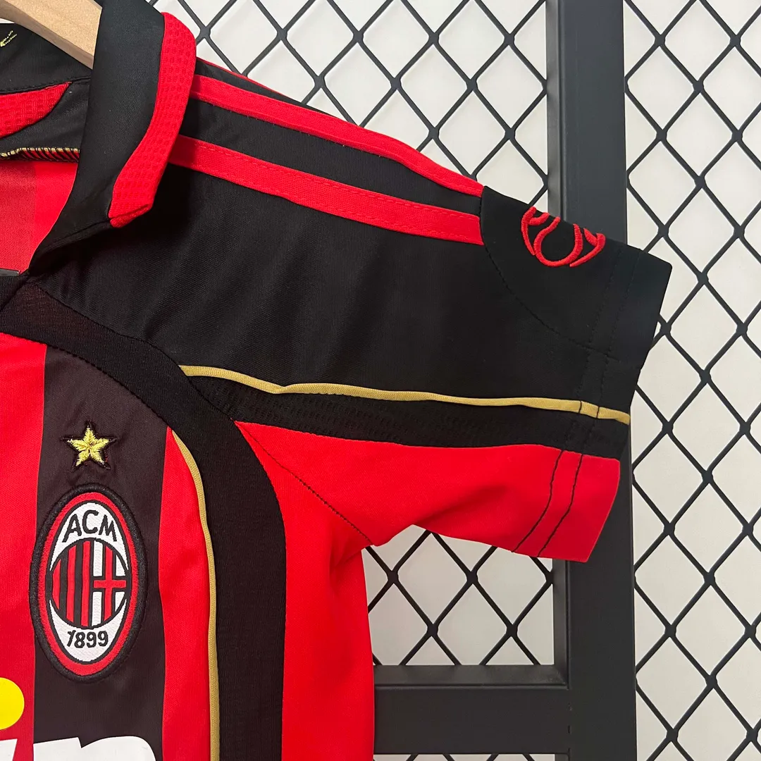 2006/2007 Retro AC Milan Home Jersey Kids Size--2