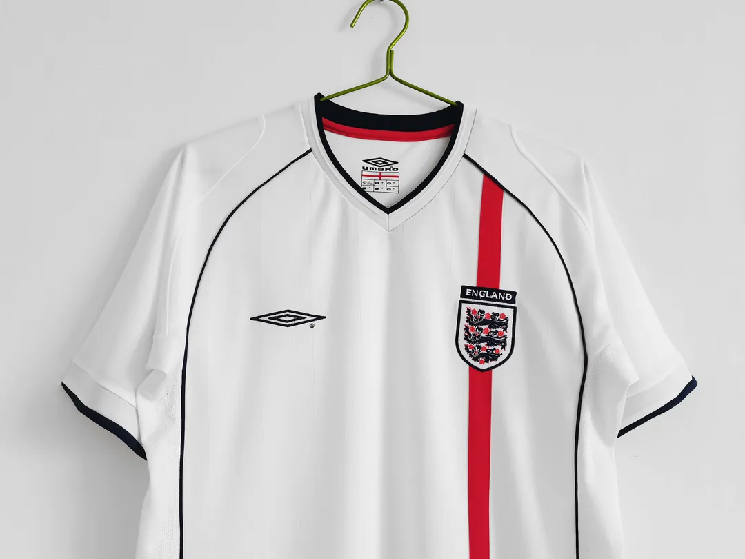 Maillot Retro Angleterre Domicile 2002--3