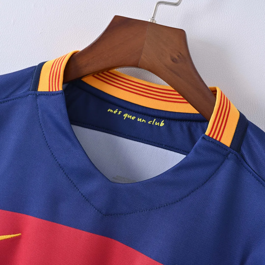 Maillot Retro Barcelone Domicile 2015/16 Manches Longues--2
