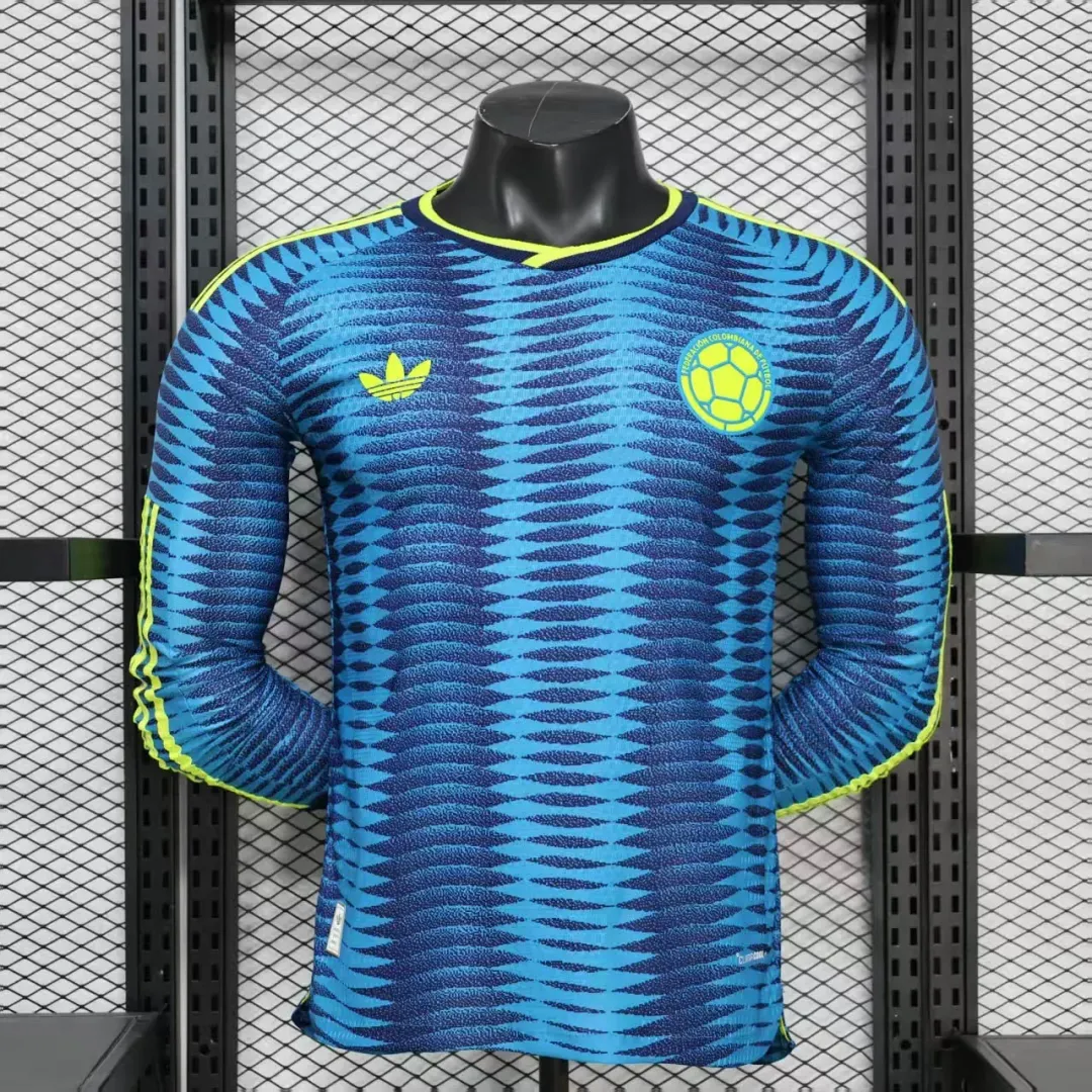 Camiseta Colombia Segunda Equipación 2026 Versión Jugador Manga Larga