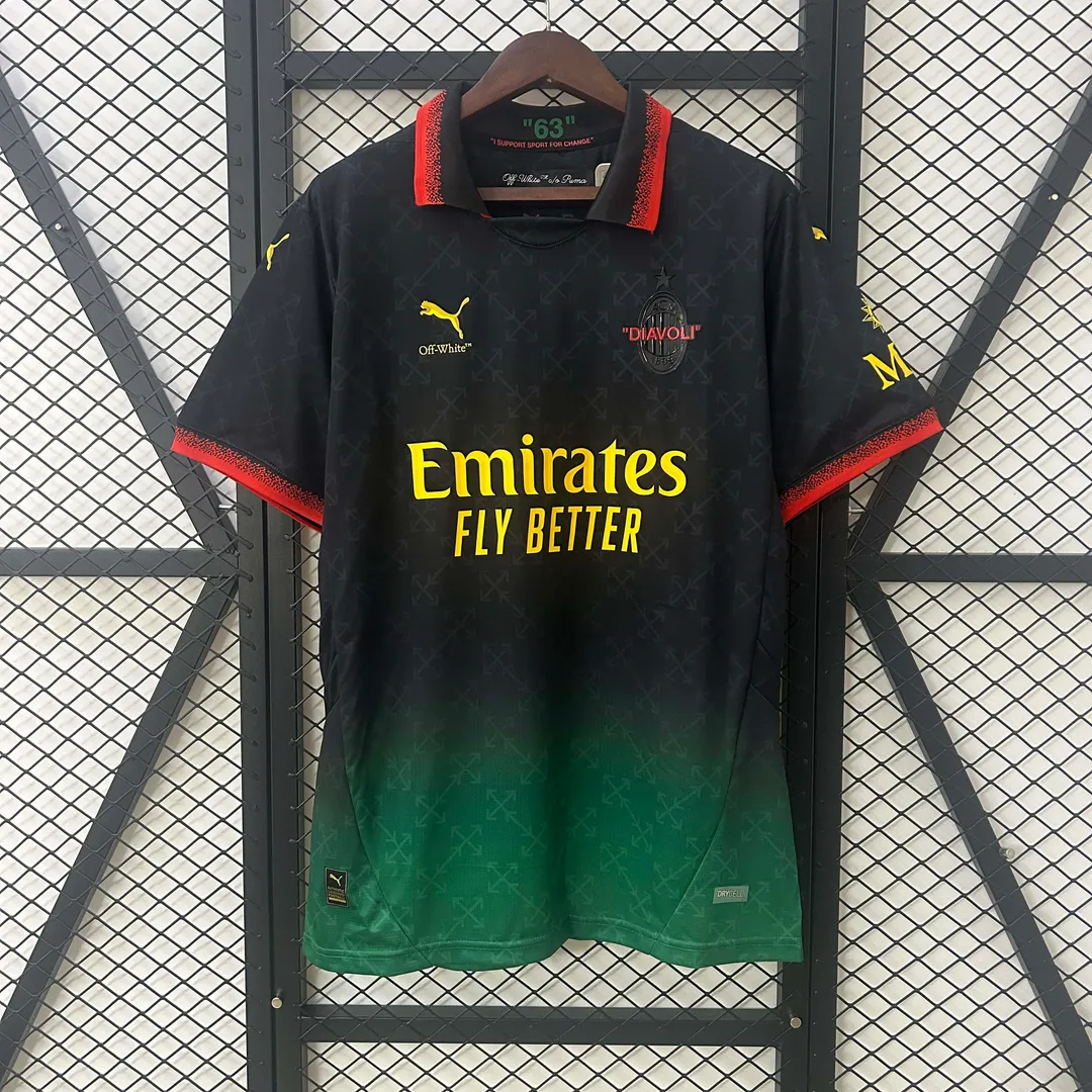 2024/2025 AC Milan Fourth Away Black Jersey