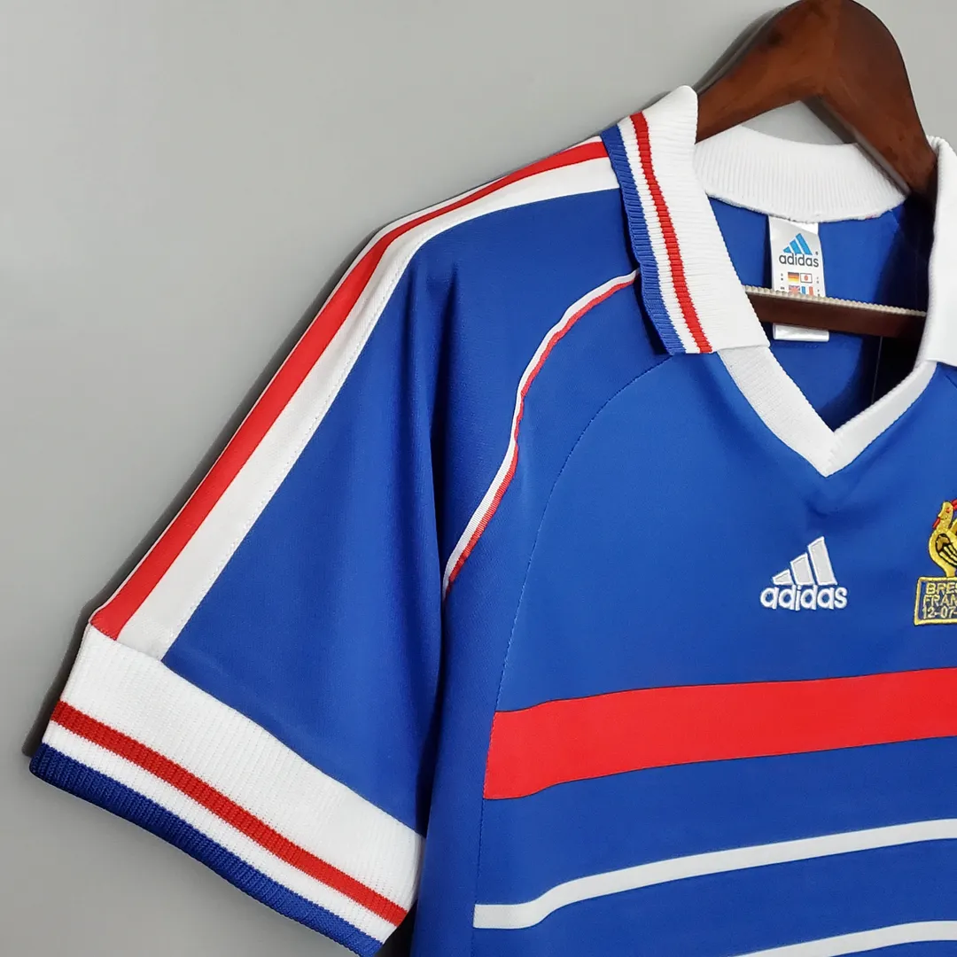1998 Retro France Home Shirt--4