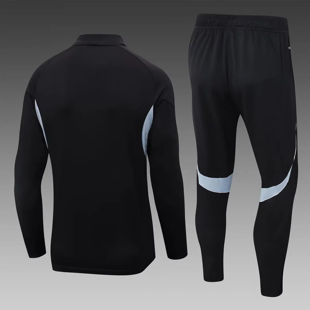 Tuta Allenamento Germania Mezza Zip 2025 Nera--1