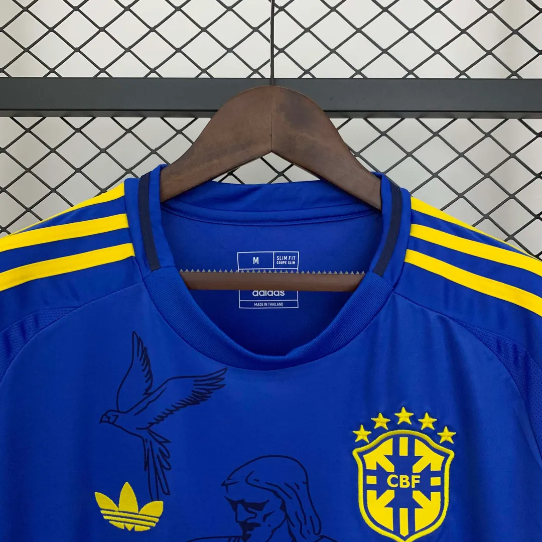 Camiseta Brasil Edición Especial Jesus 2025 Azul--2