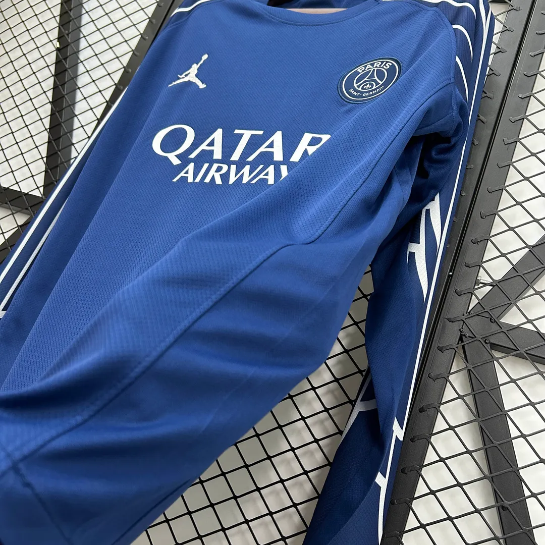 2024/2025 Long Sleeve Psg Paris Saint-Germain Fourth Away Shirt--3