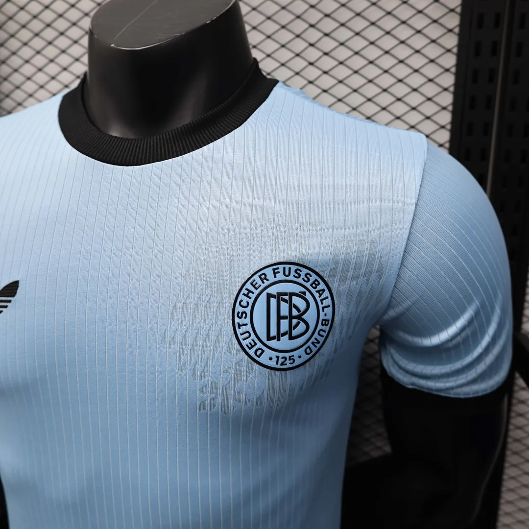 Camiseta Alemania Portero Edición 125º Aniversario 2025 Versión Jugador Azul Claro--5