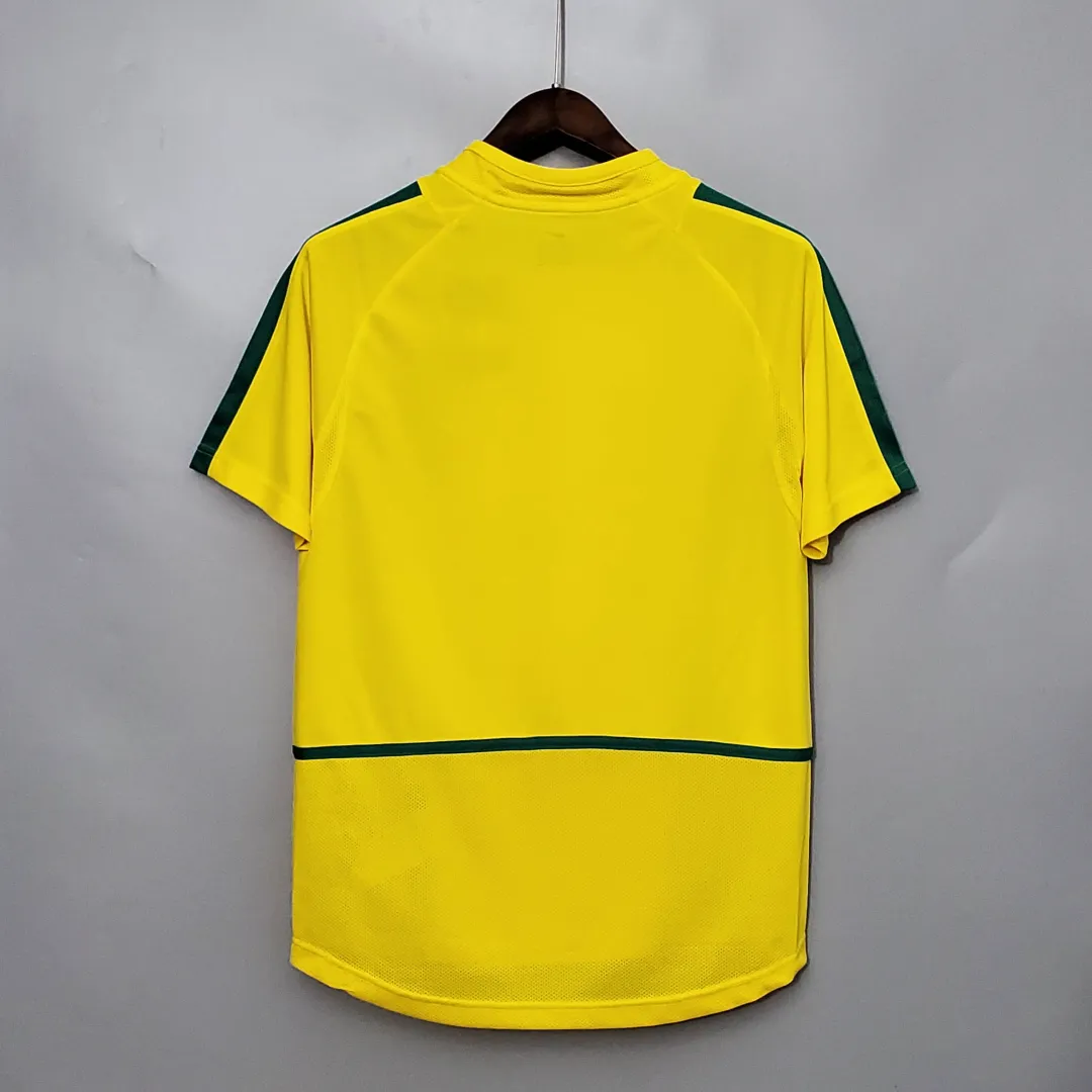2002 Retro Brazil Jersey Home--1