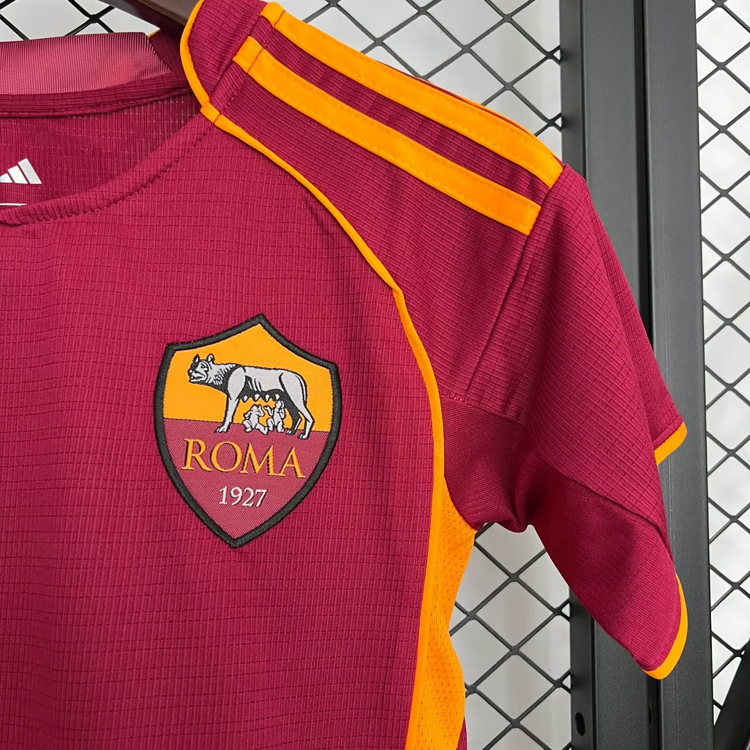 Maillot Kit Enfant AS Roma Domicile 2025/26--5