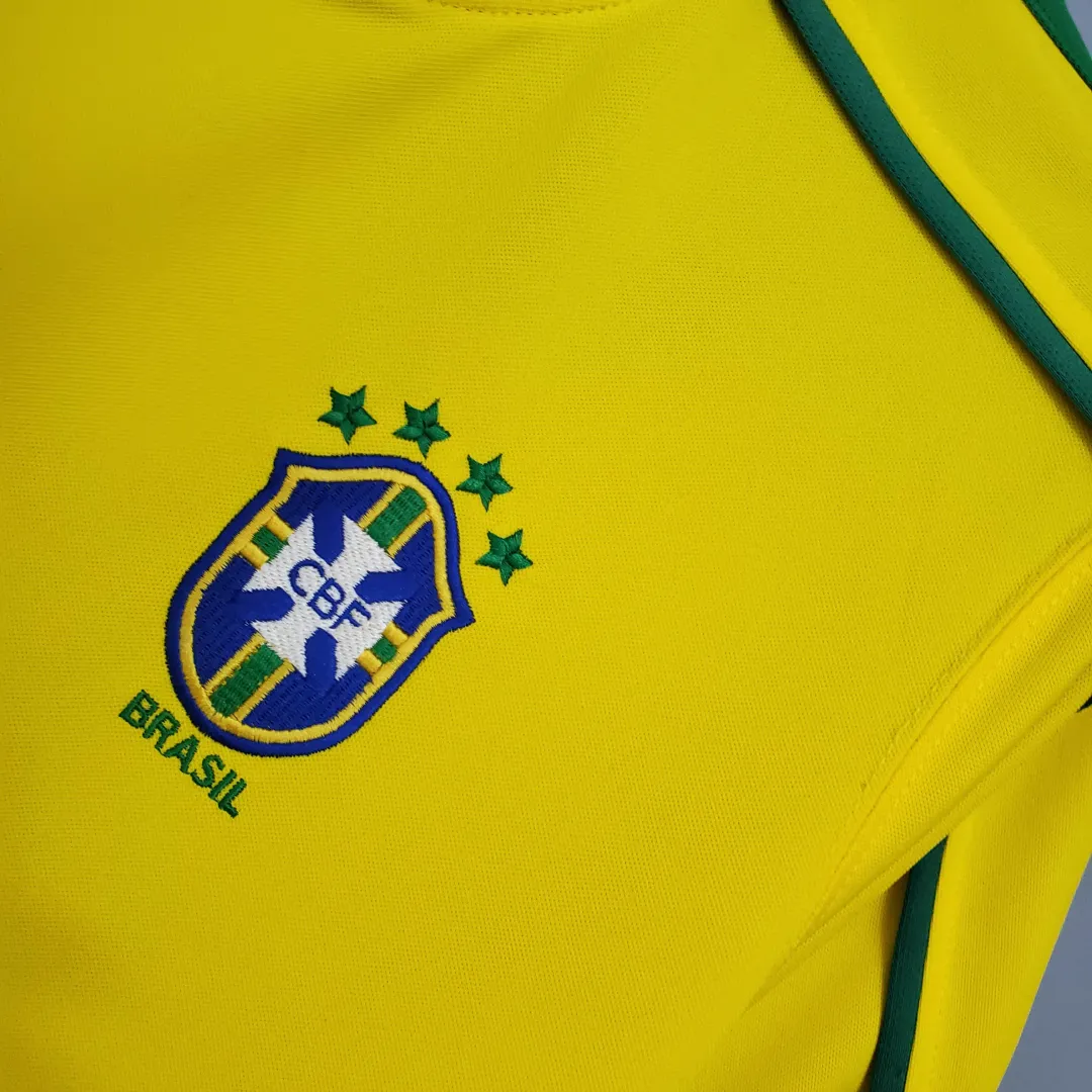 Maillot Retro Brésil Domicile 1998--4