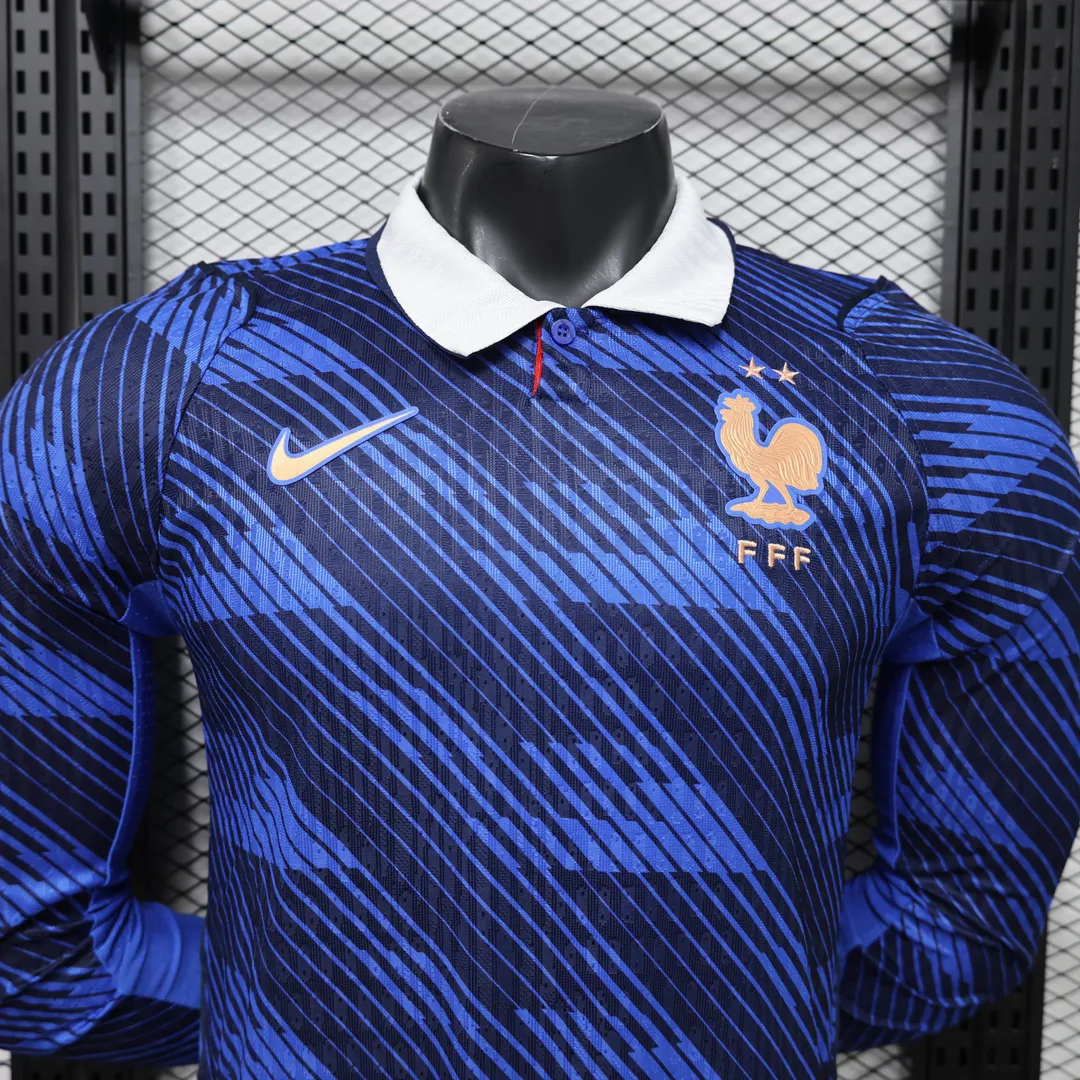 Camisola França Principal 2026 Versão Jogador Manga Longa--3