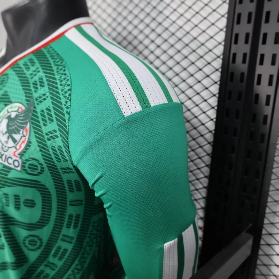 Maillot Mexique Domicile 2026 Version Player Manches Longues--7