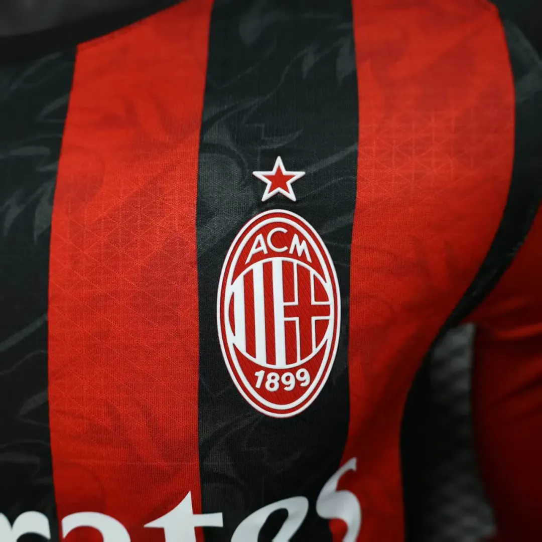 Koszulka AC Milan domowa 2025/26 wersja zawodnicza z długim rękawem--5