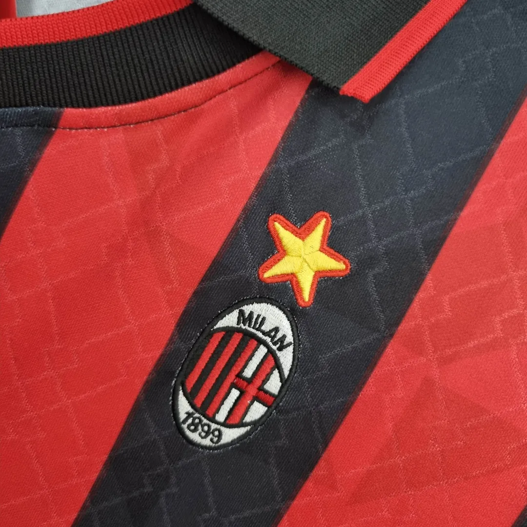 Camiseta Retro AC Milan Primera Equipación 1995/96--4