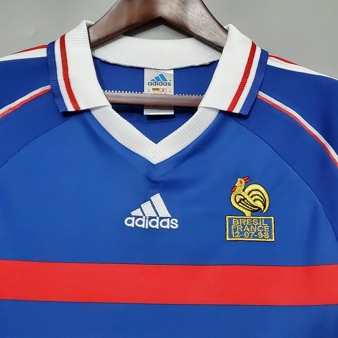 1998 Retro France Home Shirt--2