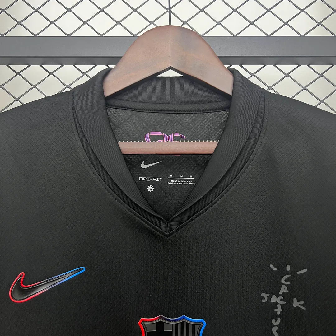 Maglia Barcellona x Travis Scott 2024/25 Nera--2