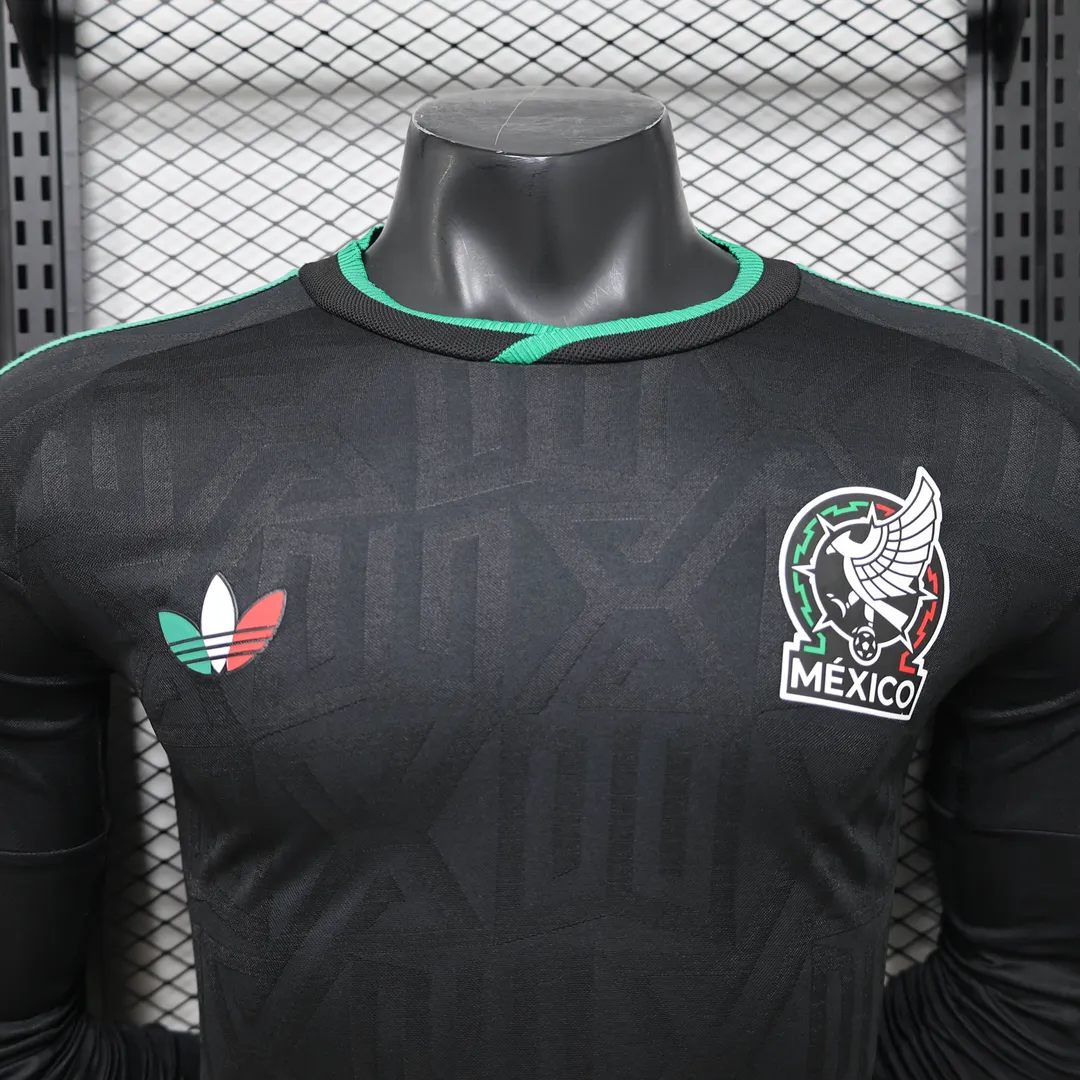 Camiseta México Tercera Equipación 2026 Versión Jugador Manga Larga--2