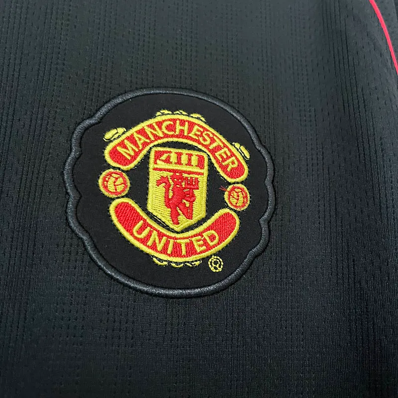 Camiseta Retro Manchester United Tercera Equipación 2007/08 Manga Larga--4