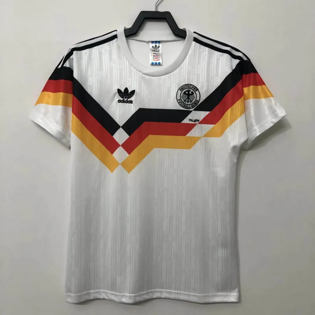 Koszulka Retro Niemiec domowa 1990