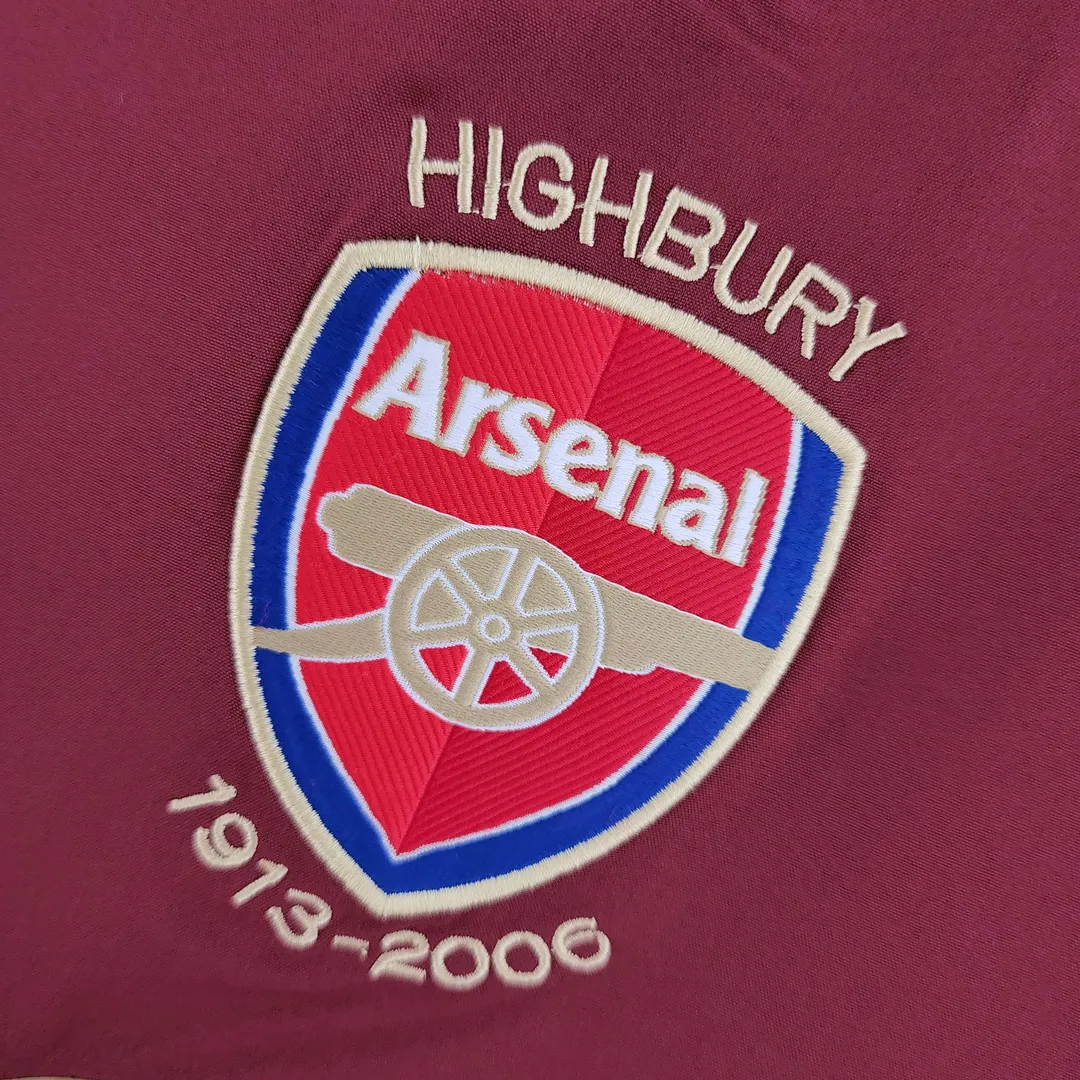 2005/2006 Retro Long Sleeve Arsenal Home Shirt--6