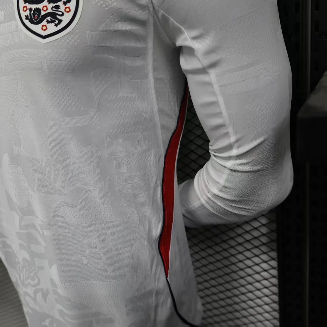 Maillot Angleterre Domicile 2026 Version Player Manches Longues--7