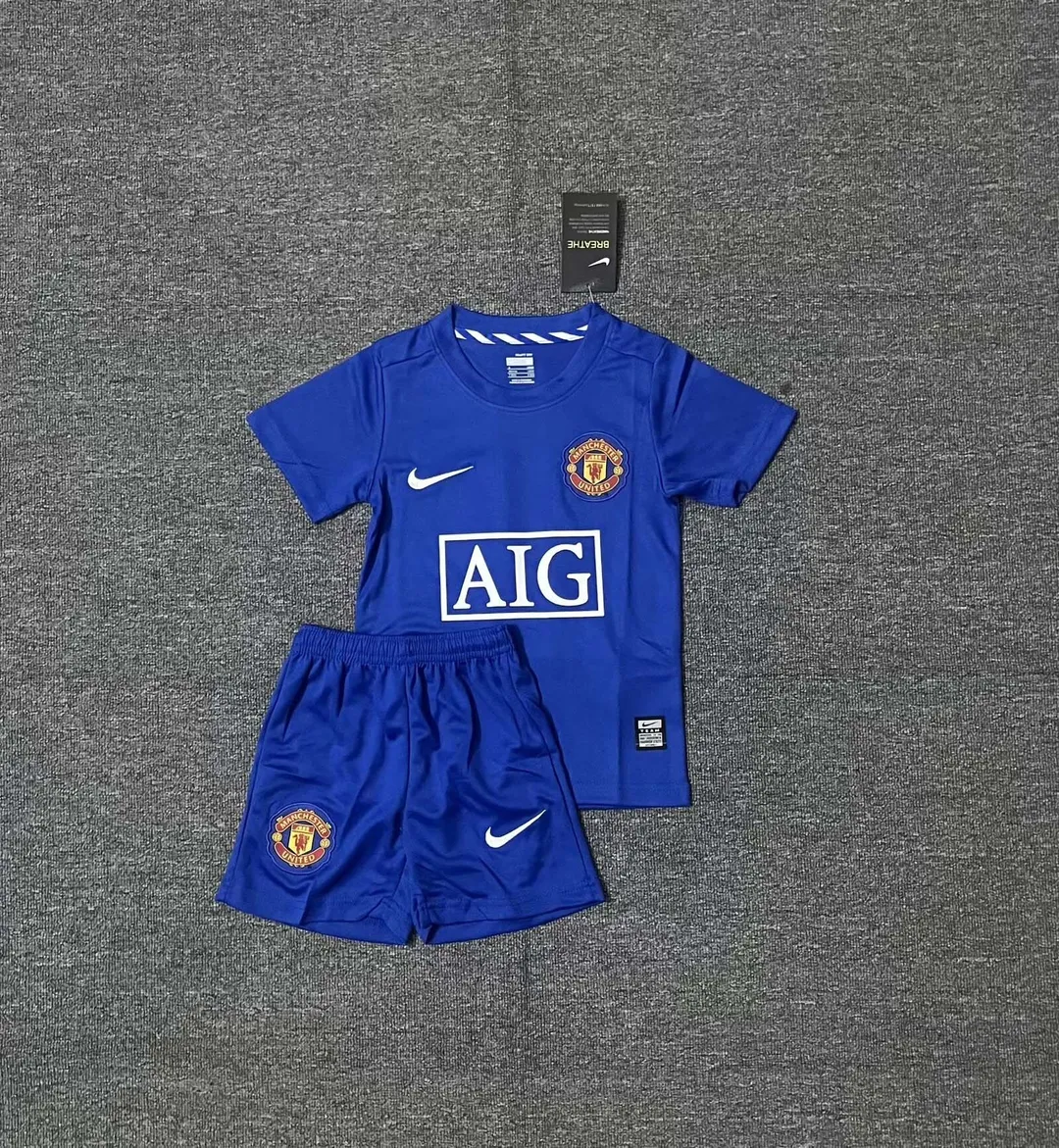 Conjunto Retro Manchester United Alternativo 2007/08 Criança