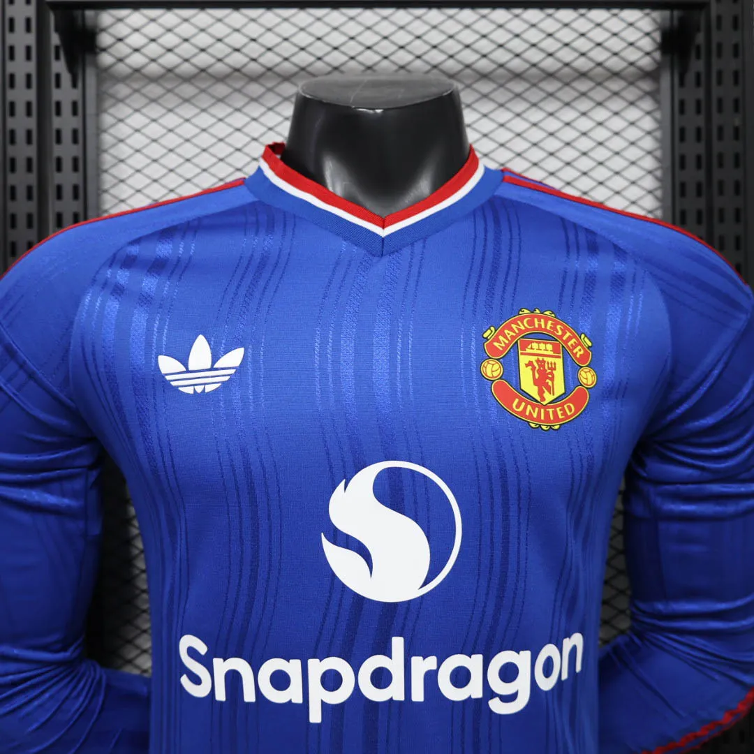 Camiseta Manchester United Segunda Equipación 2026/27 Versión Jugador Manga Larga--2