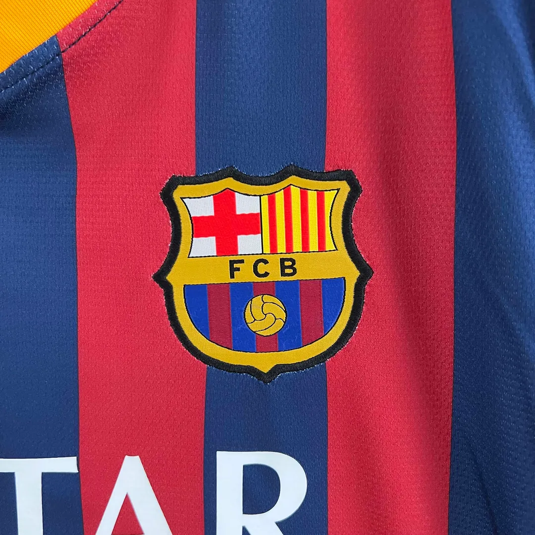 Maillot Retro Barcelone Domicile 2013/14--5