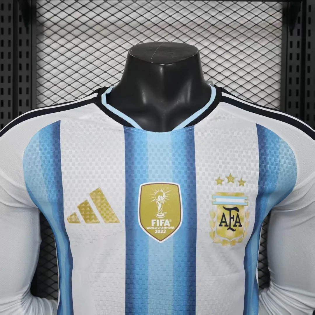 Maglia Argentina Home 2026 Player Version Maniche Lunghe--2