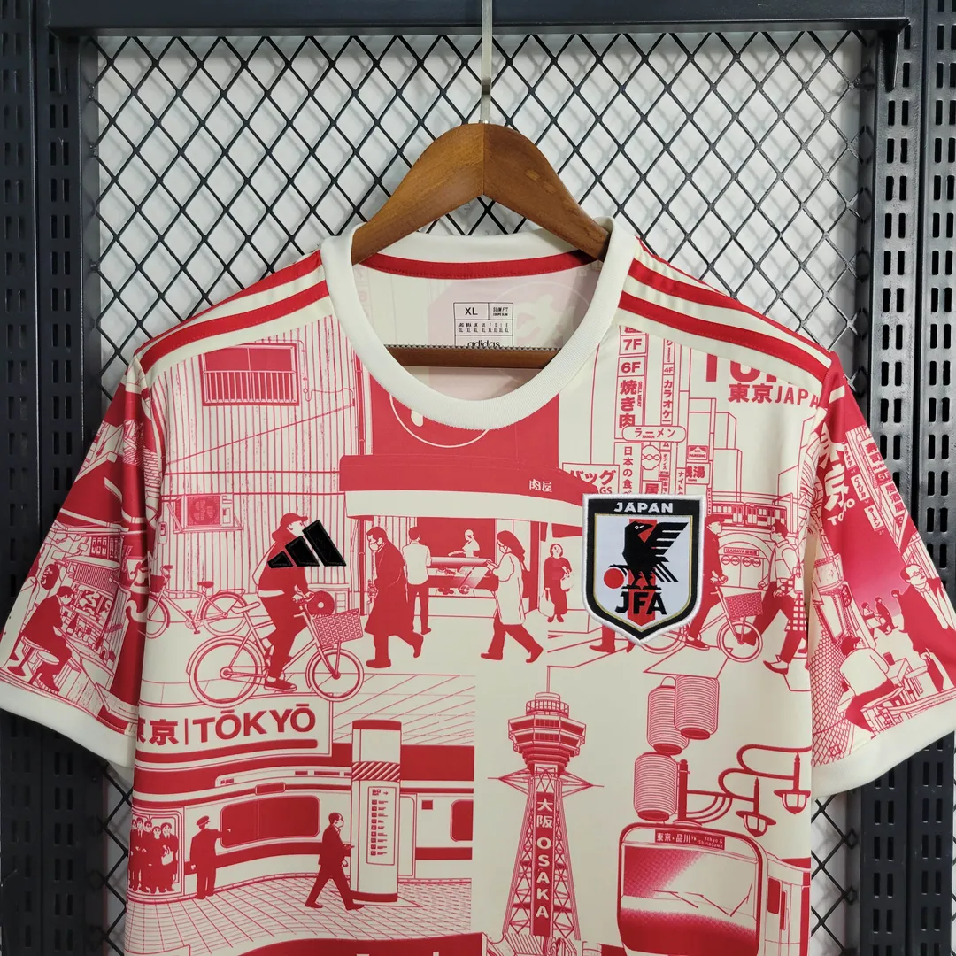 Camisola Japão Edição Especial Tokyo 2023 Vermelha--3