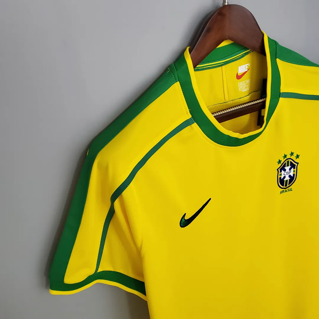Maillot Retro Brésil Domicile 1998--6