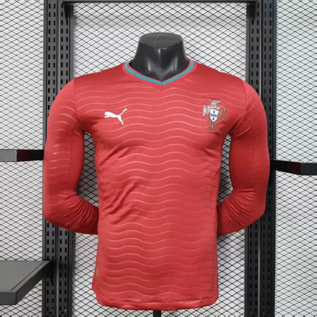 Maillot Portugal Domicile 2026 Version Player Manches Longues